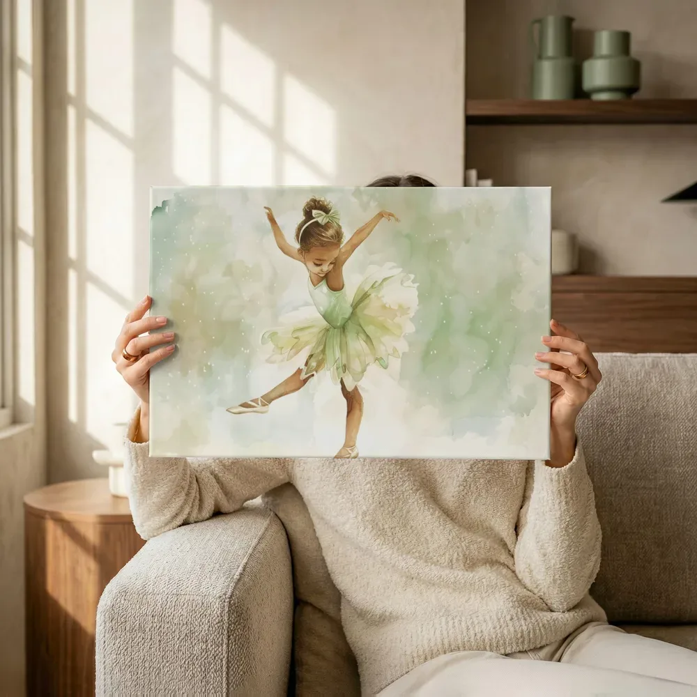 Sfeerimpressie: Kleine balletdanseres terwijl het omhoog wordt gehouden