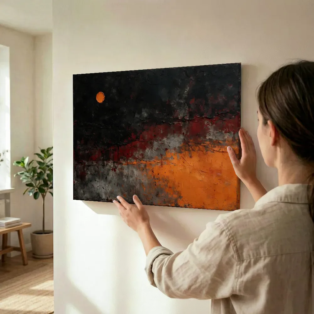 Sfeerimpressie: Kleine Cirkel Meswerk in Vulkanisch terwijl het wordt opgehangen