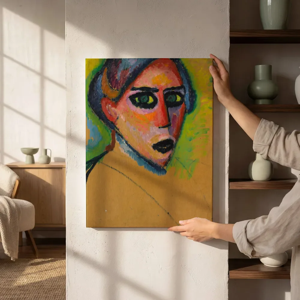 Sfeerimpressie: Kop van Alexej von Jawlensky naast de kast