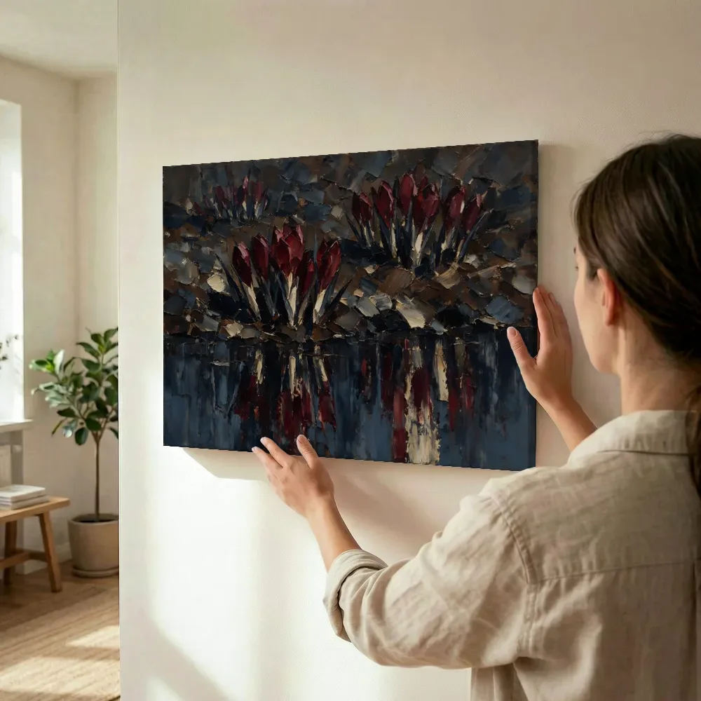 Sfeerimpressie: Krokus aan de oever in bordeaux terwijl het wordt opgehangen