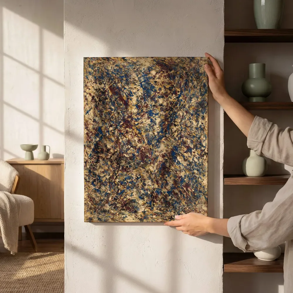 Sfeerimpressie: Lagen Spetter in royal blauw naast de kast