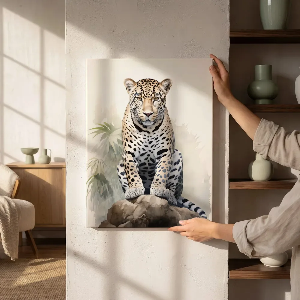 Sfeerimpressie: Leopard in de jungle naast de kast