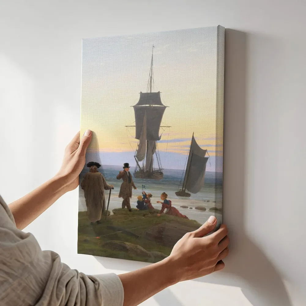 Sfeerimpressie: Levensfasen van Caspar David Friedrich terwijl het aan de muur wordt gehangen