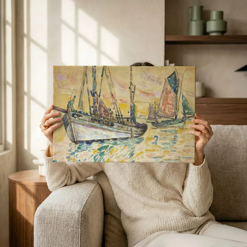 Sfeerimpressie: Lomalo van Paul Signac terwijl het omhoog wordt gehouden