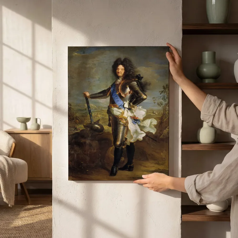 Sfeerimpressie: Louis XIV van Hyacinthe Rigaud naast de kast