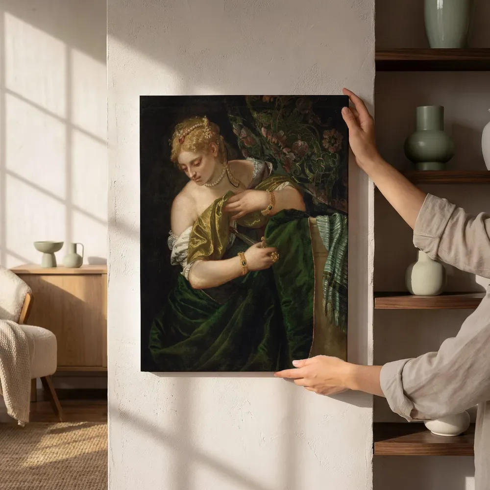 Sfeerimpressie: Lucretia van Paolo Veronese naast de kast