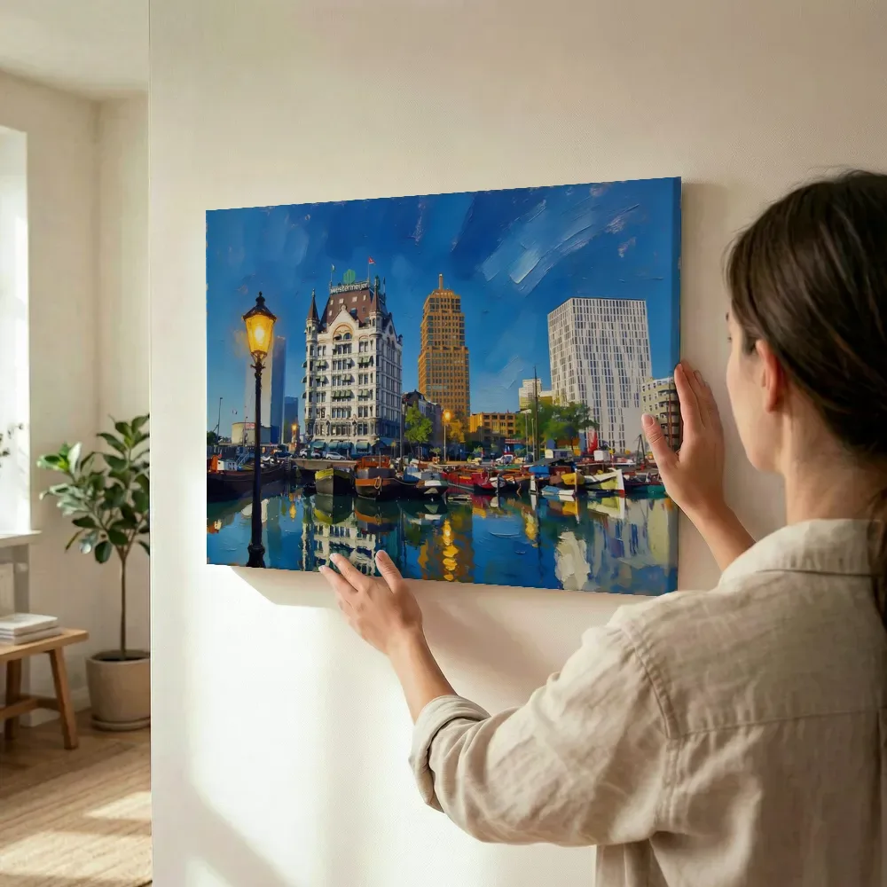 Sfeerimpressie: Maastricht, Sint Servaasbrug in bijna abstract terwijl het wordt opgehangen
