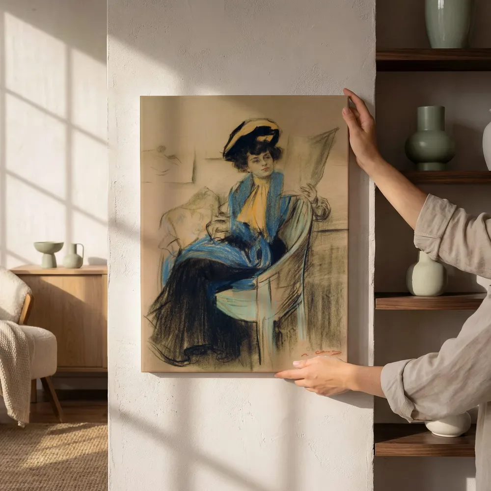 Sfeerimpressie: Mademoiselle Clo Clo van Ramon Casas naast de kast