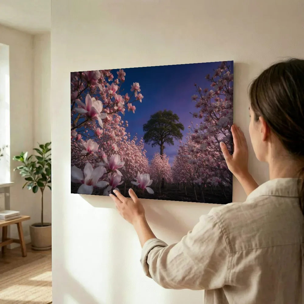 Sfeerimpressie: Magnolia bij de schemering 5 terwijl het wordt opgehangen
