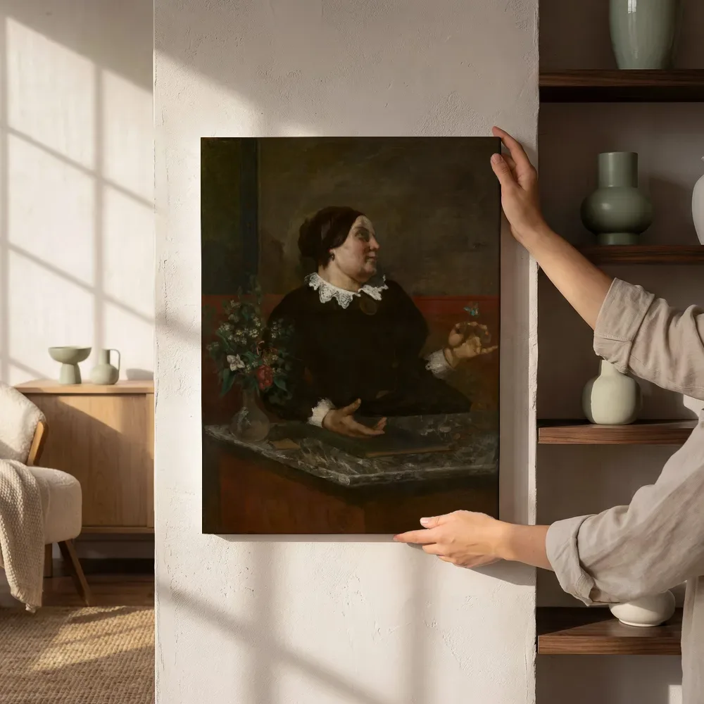 Sfeerimpressie: Mère Grégoire van Gustave Courbet naast de kast