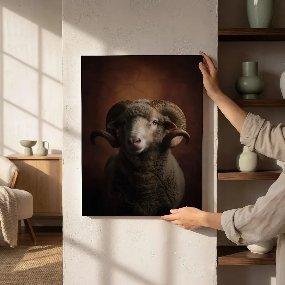 Sfeerimpressie: Merino van voren in terracotta naast de kast