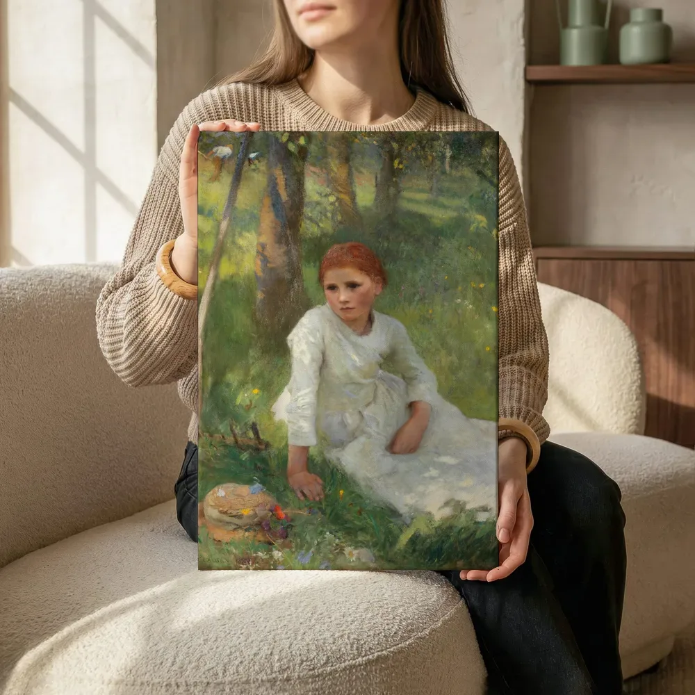 Sfeerimpressie: Middag op het hooiland van George Clausen terwijl het zittend wordt getoond