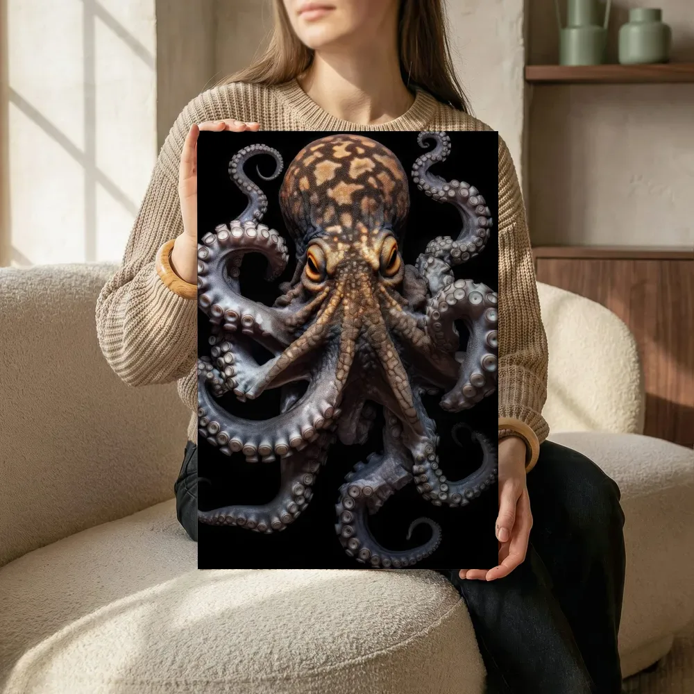 Sfeerimpressie: Camouflage octopus terwijl het zittend wordt getoond