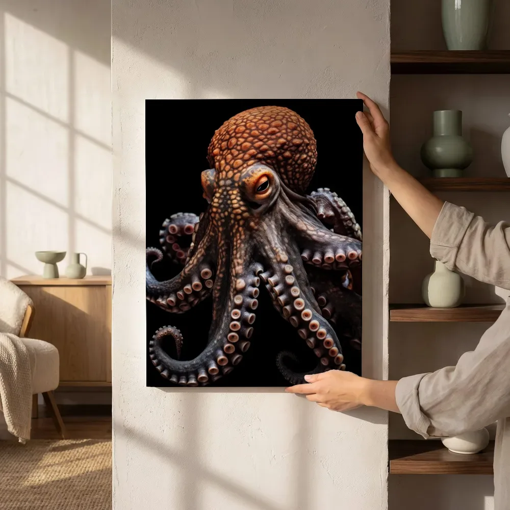 Sfeerimpressie: Octopus met gespreide armen naast de kast