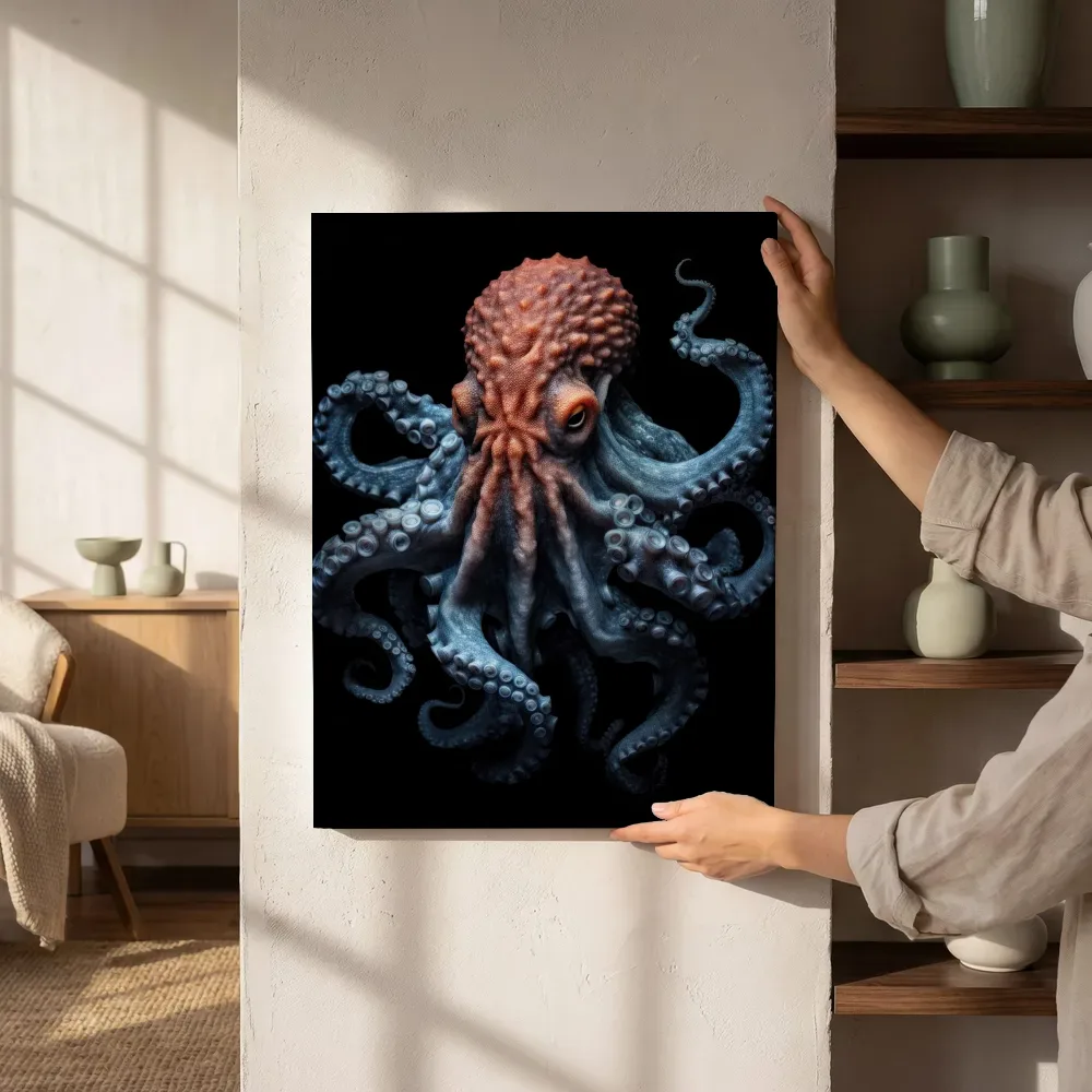 Sfeerimpressie: Oranjekop octopus naast de kast