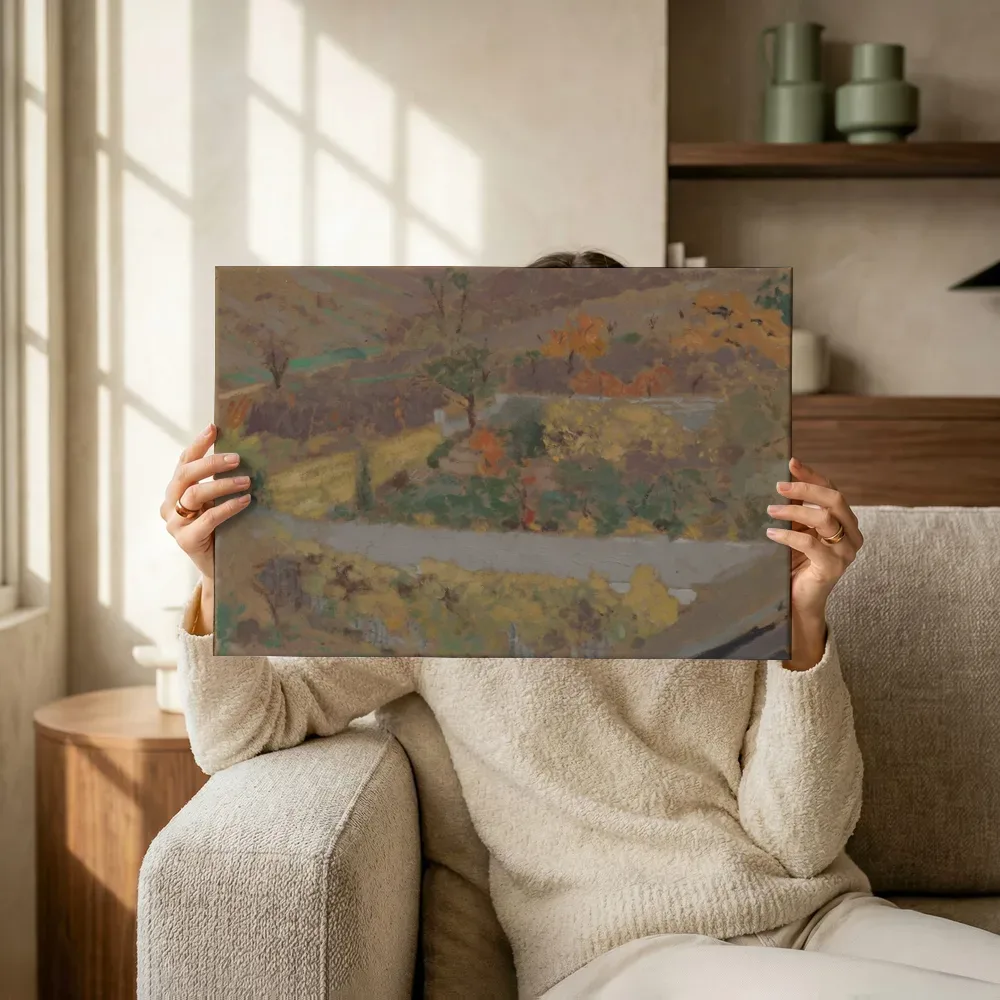 Sfeerimpressie: Orchard van Edouard Vuillard terwijl het omhoog wordt gehouden