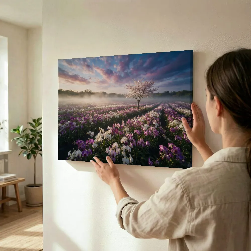 Sfeerimpressie: Orchideeën bij de ochtendmist 4 terwijl het wordt opgehangen