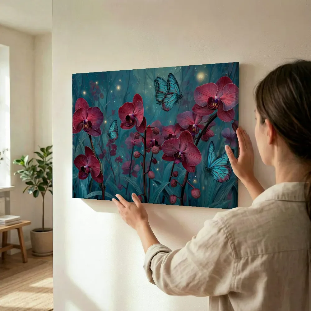 Sfeerimpressie: Orchideeën in het betoverde woud terwijl het wordt opgehangen