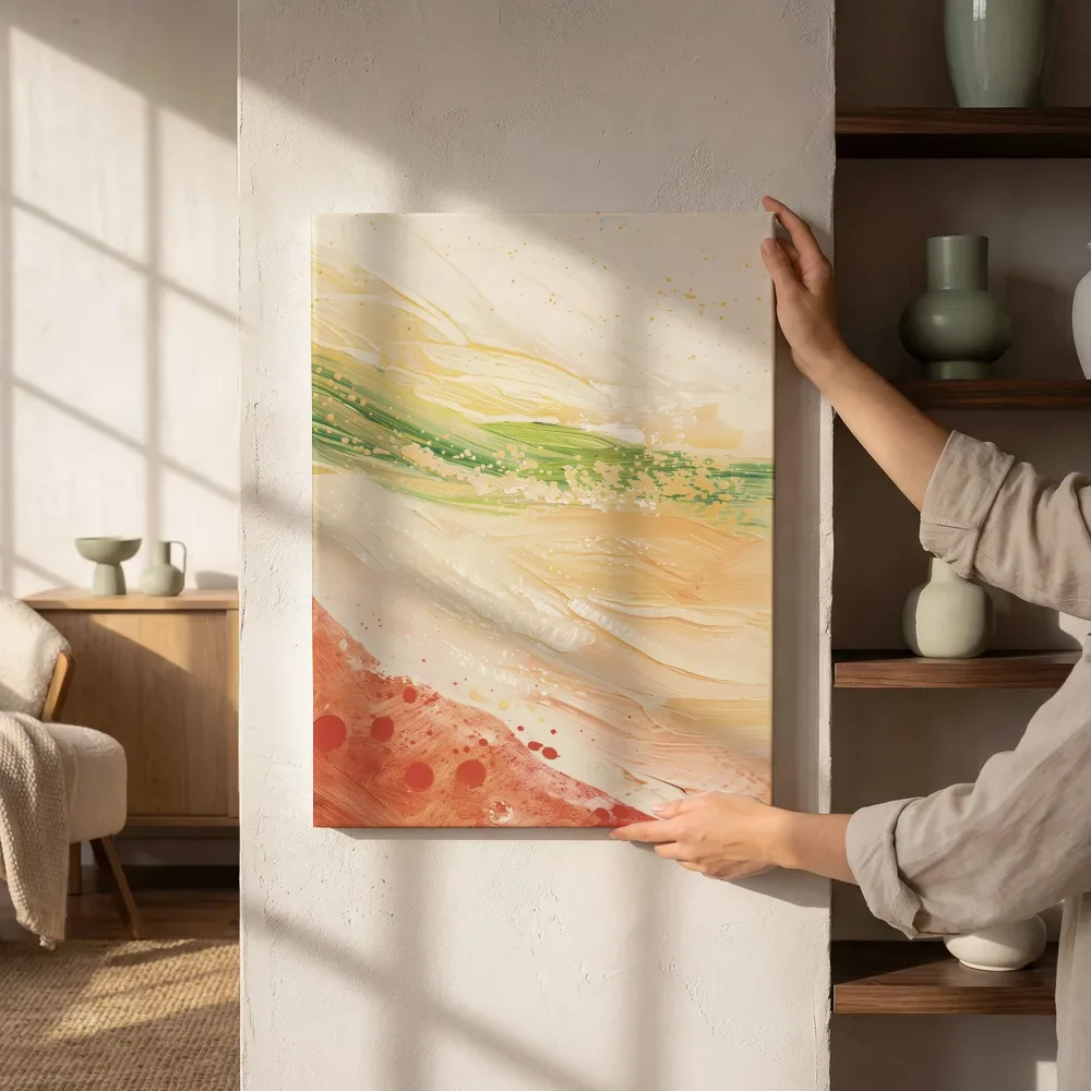 Sfeerimpressie: Pastel kleurvegen naast de kast