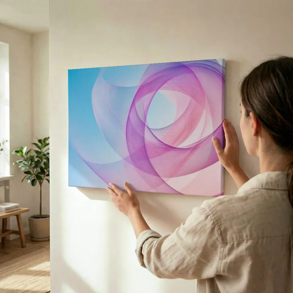 Sfeerimpressie: Pastel spiraal terwijl het wordt opgehangen