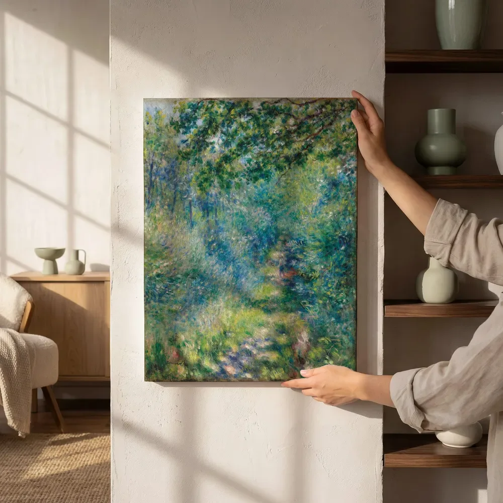 Sfeerimpressie: Pad in het bos van Pierre-Auguste Renoir naast de kast