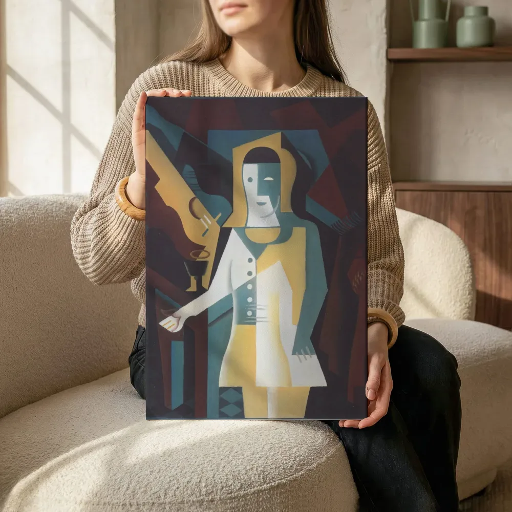Sfeerimpressie: Pierrot van Juan Gris terwijl het zittend wordt getoond