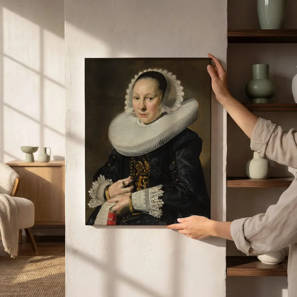 Sfeerimpressie: Portret van een vrouw, waarschijnlijk Aeltje Dircksdr. Pater van Frans Hals naast de kast