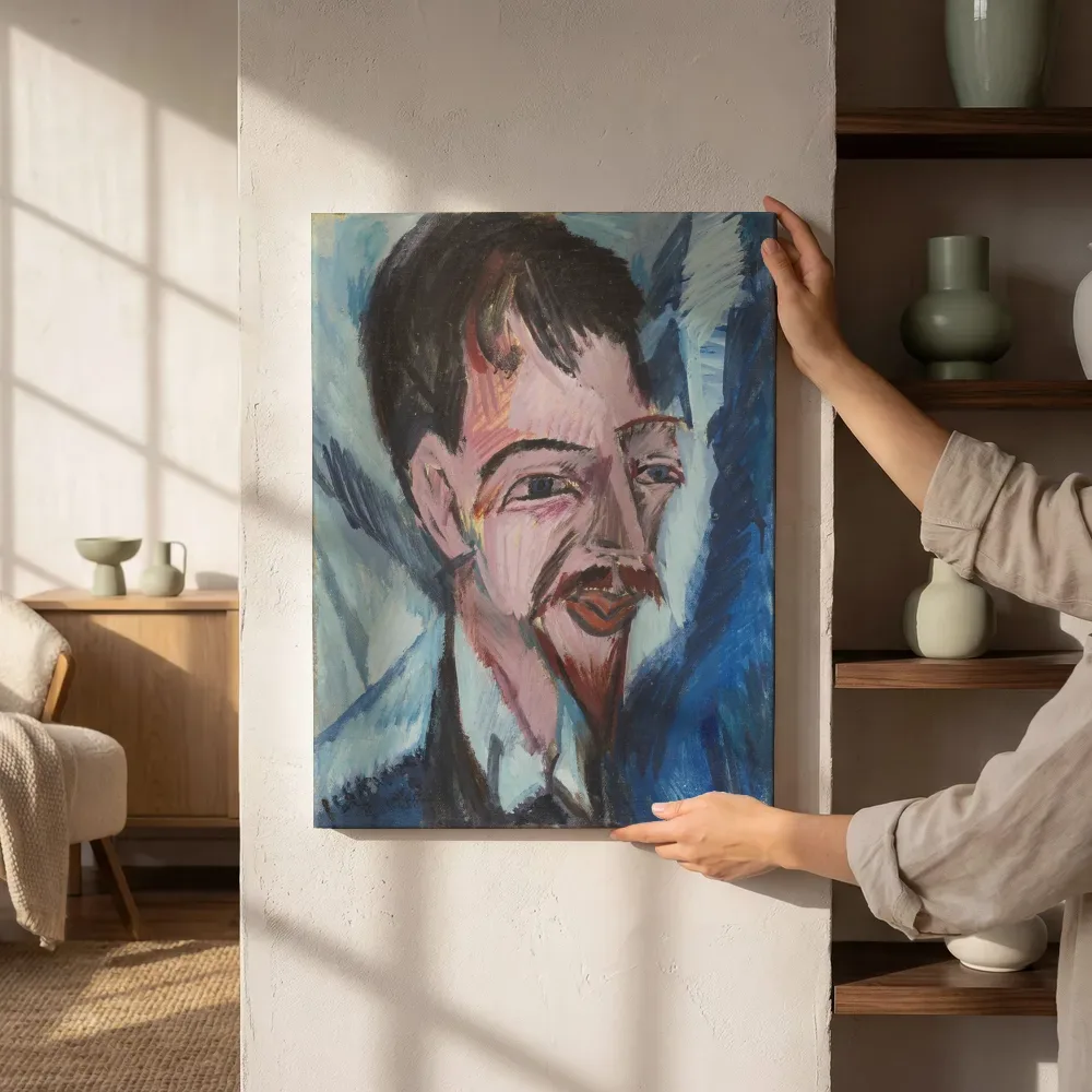 Sfeerimpressie: Portret van Alfred Döblin van Ernst Ludwig Kirchner naast de kast