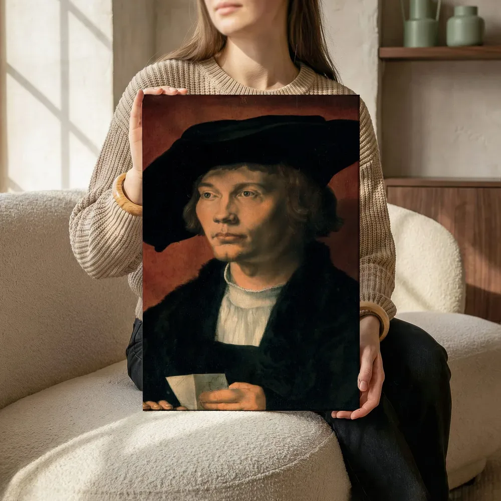 Sfeerimpressie: Portret van Bernhart von Reesen van Albrecht Durer terwijl het zittend wordt getoond