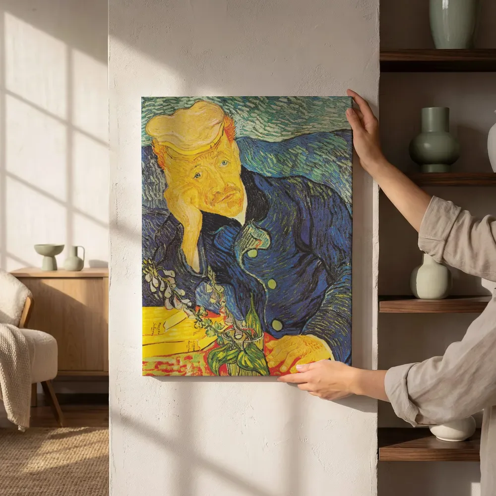 Sfeerimpressie: Portret van dokter Gachet van Vincent van Gogh naast de kast