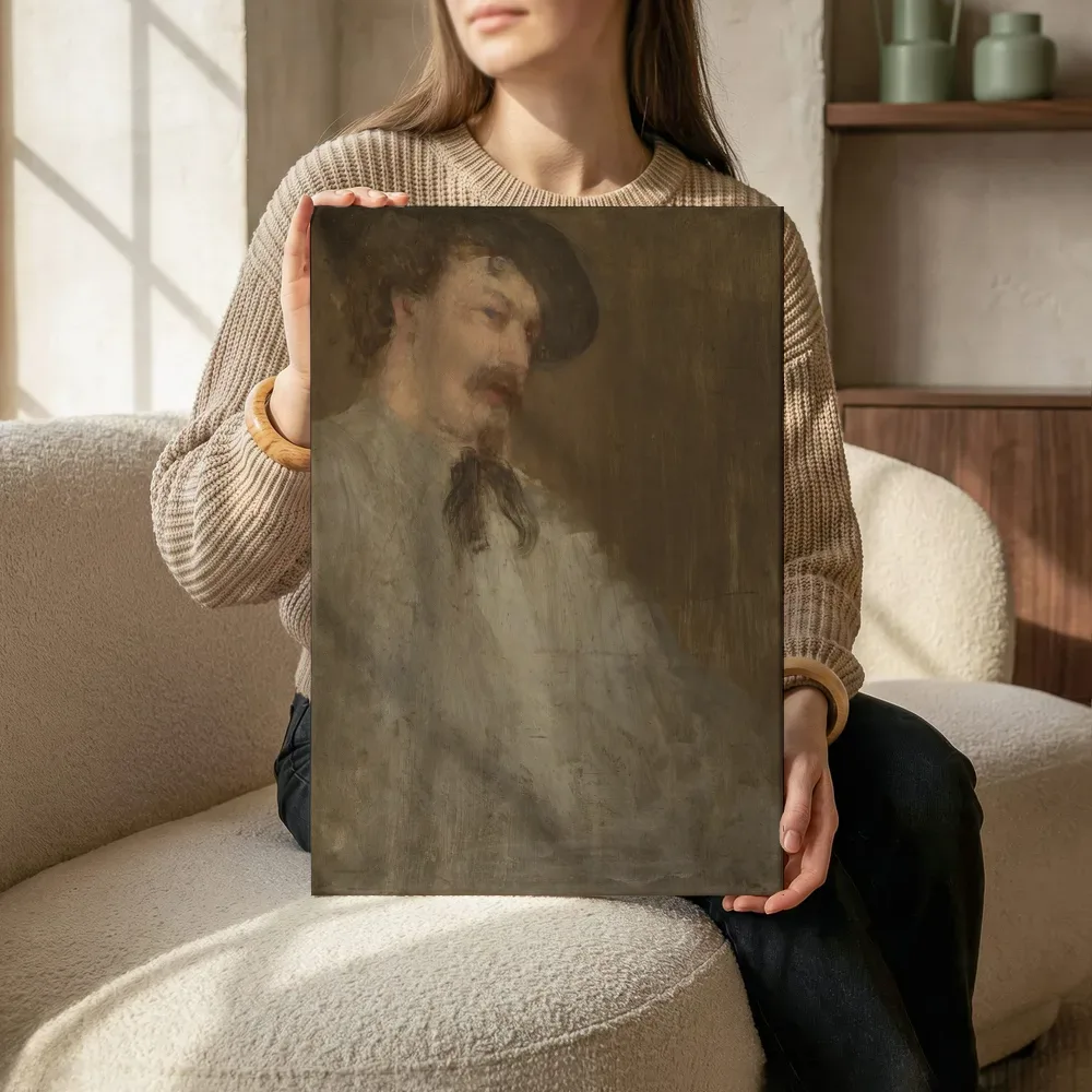 Sfeerimpressie: Portret van dr. William van James McNeill Whistler terwijl het zittend wordt getoond