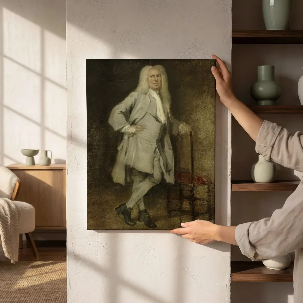 Sfeerimpressie: Portret van Jan Lepeltak, houthandelaar te Amsterdam van Cornelis Troost naast de kast