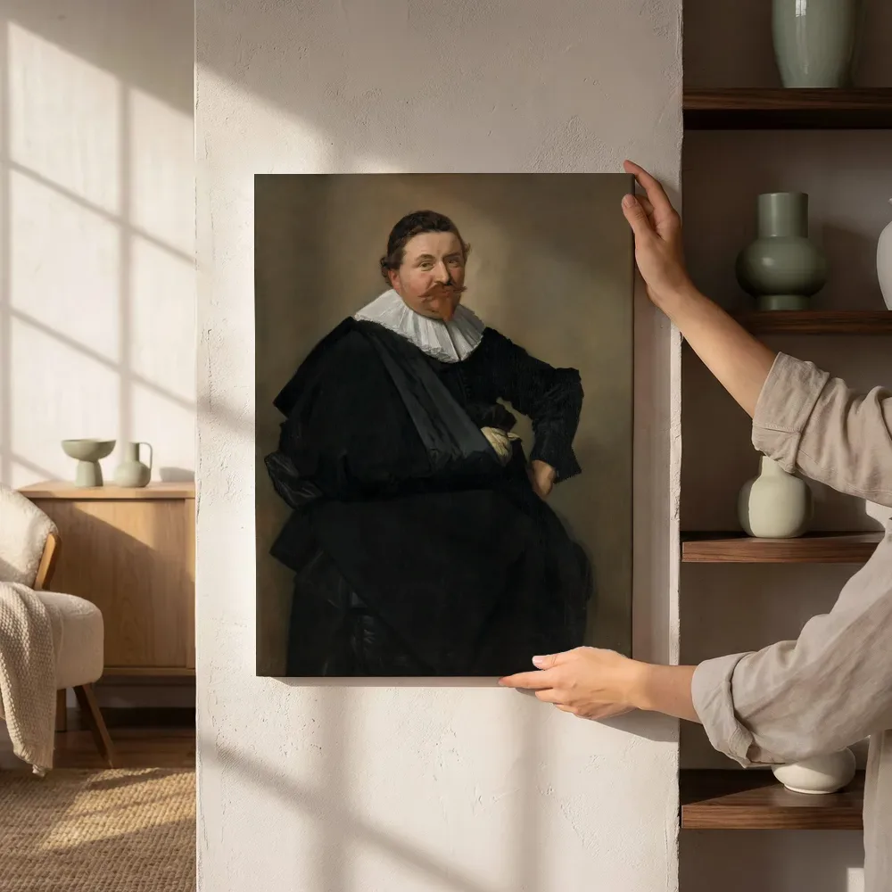 Sfeerimpressie: Portret van Lucas de Clercq van Frans Hals naast de kast