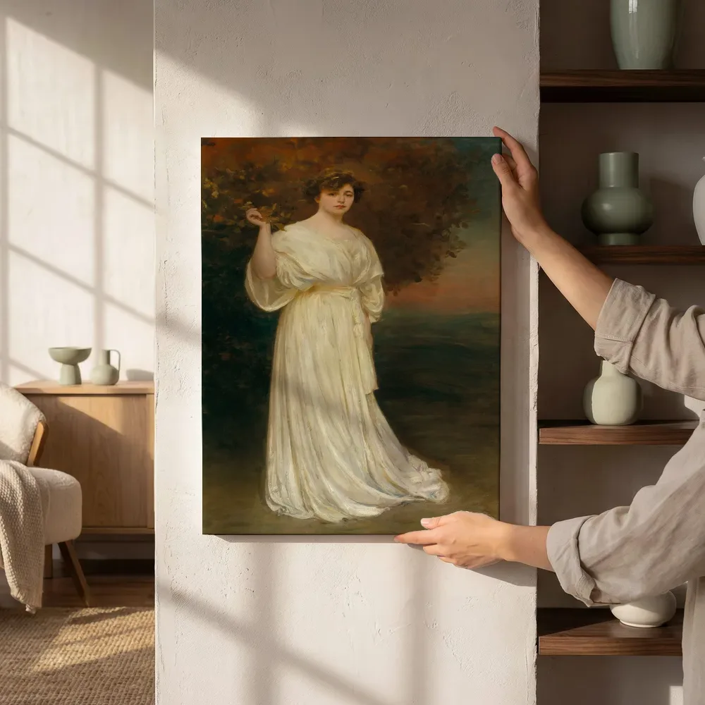 Sfeerimpressie: Portret van senyora Baladia van Ramon Casas naast de kast
