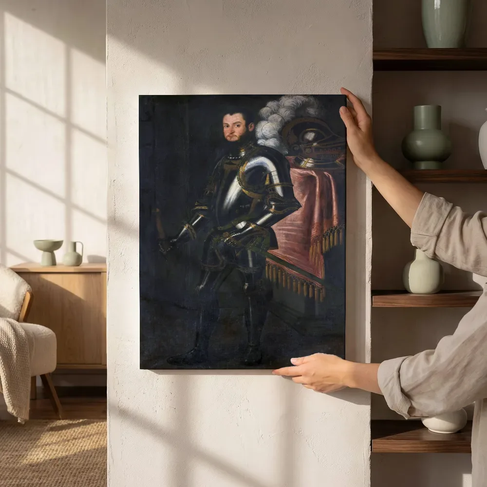Sfeerimpressie: Portret van Sigismund II August in harnas naast de kast