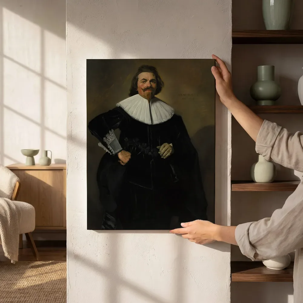 Sfeerimpressie: Portret van Tieleman Roosterman van Frans Hals naast de kast