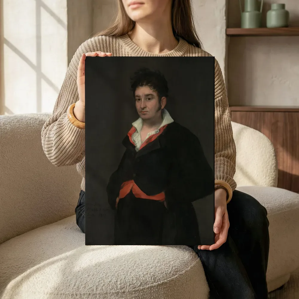 Sfeerimpressie: Portret van Don Ramón Satué (1765 1824) van Francisco Goya terwijl het zittend wordt getoond