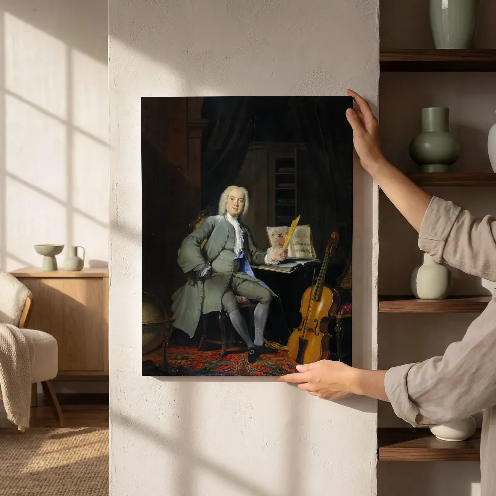 Sfeerimpressie: Portret van een lid van de familie Van der Mersch van Cornelis Troost naast de kast