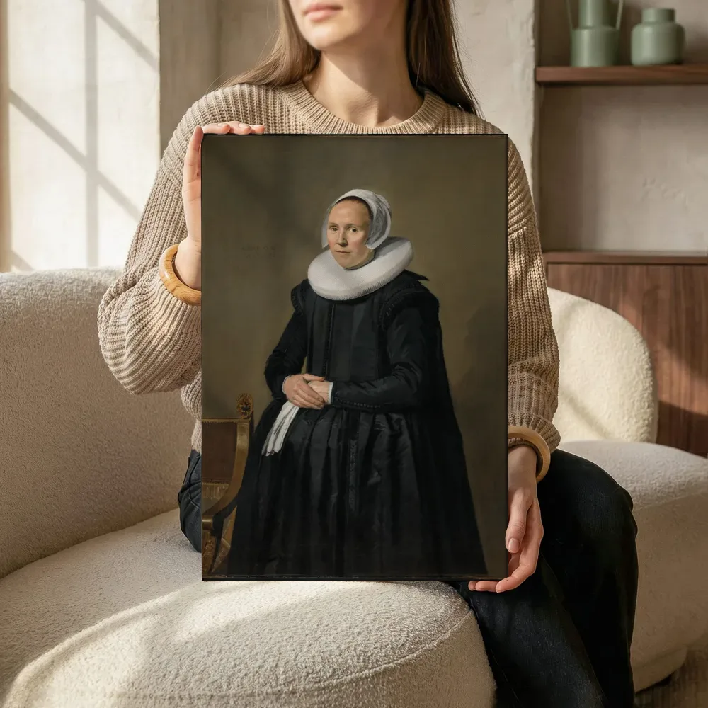 Sfeerimpressie: Portret van Feyntje van Steenkiste van Frans Hals terwijl het zittend wordt getoond