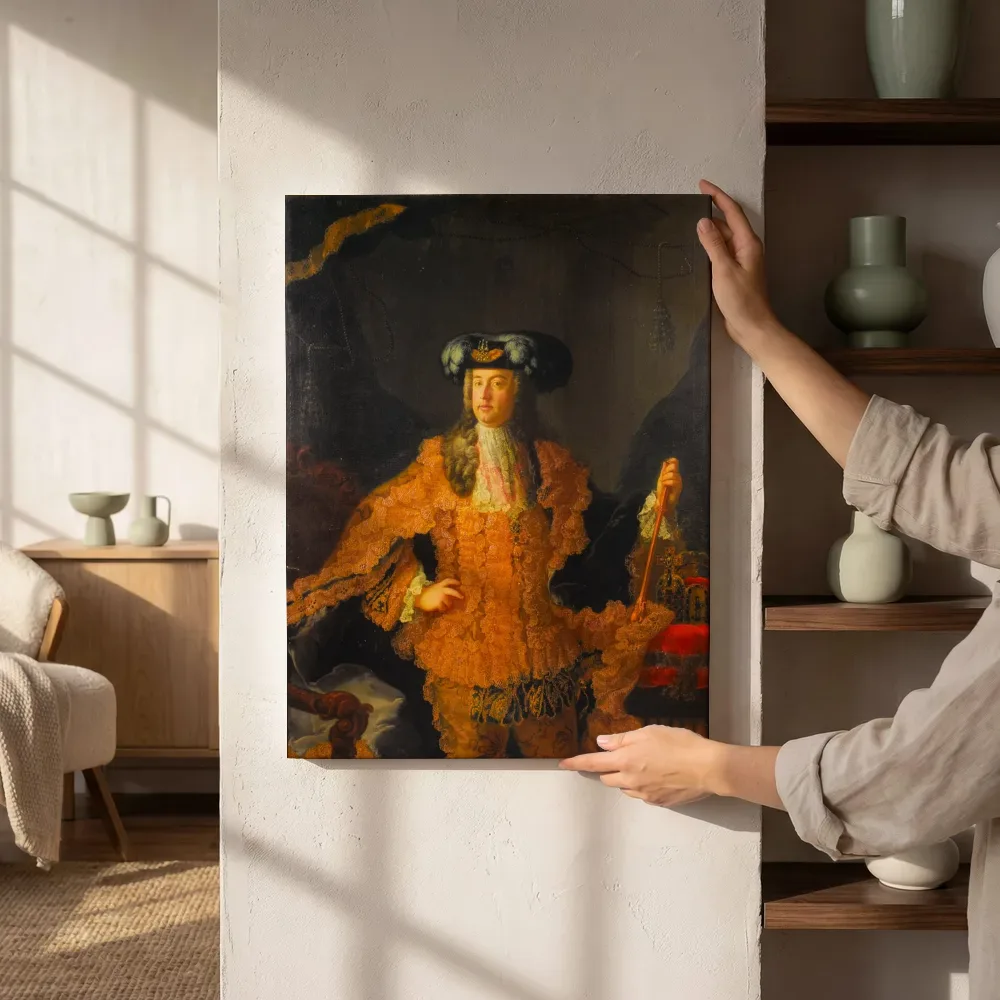Sfeerimpressie: Portret van Frans I (1708-1765), Atelier van Martin van Meytens naast de kast