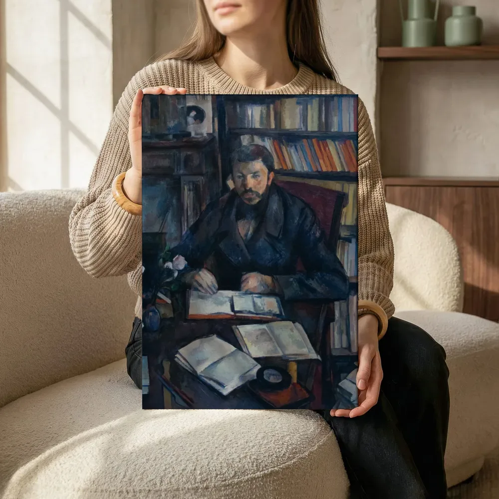 Sfeerimpressie: Portret van Gustave Geffroy van Paul Cézanne terwijl het zittend wordt getoond