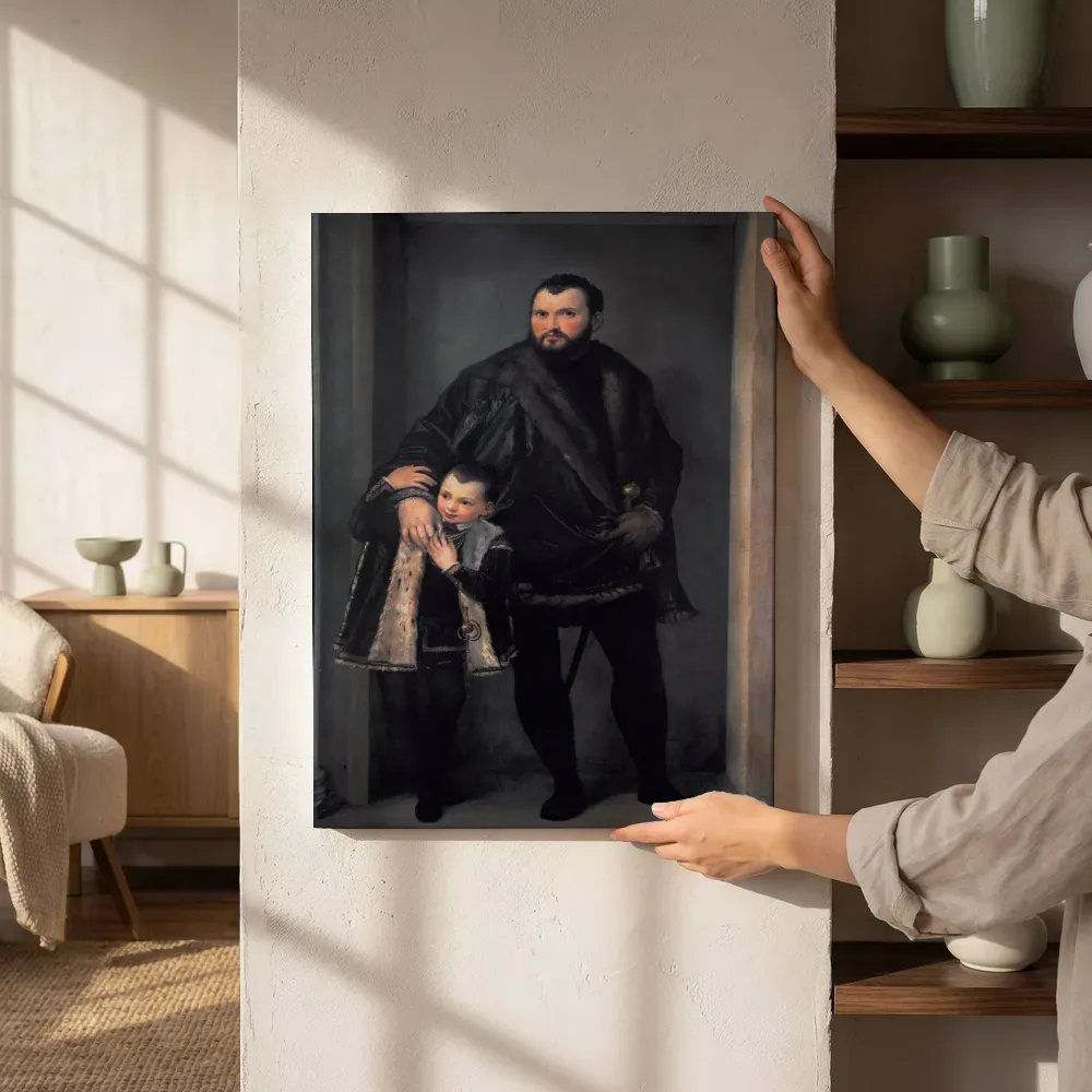 Sfeerimpressie: Portret van Iseppo da Porto van Paolo Veronese naast de kast