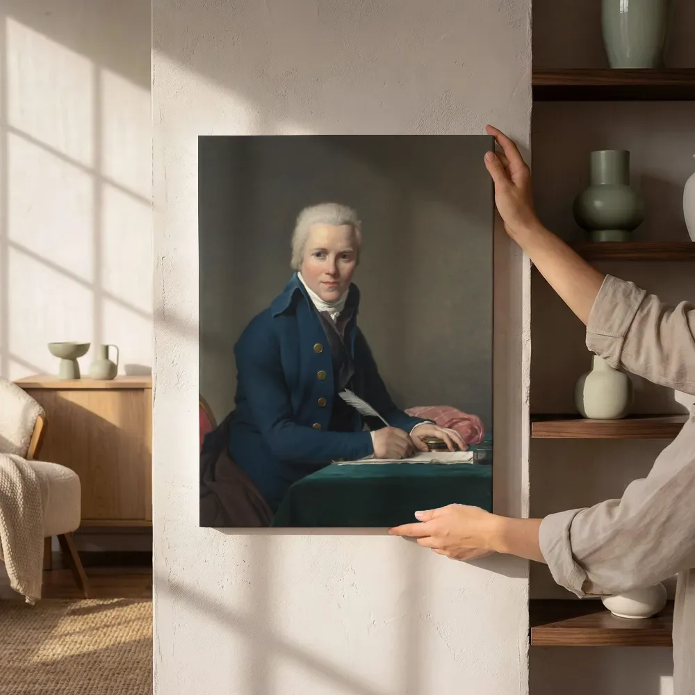 Sfeerimpressie: Portret van Jacobus Blauw (1756-1829) van Jacques-Louis David naast de kast