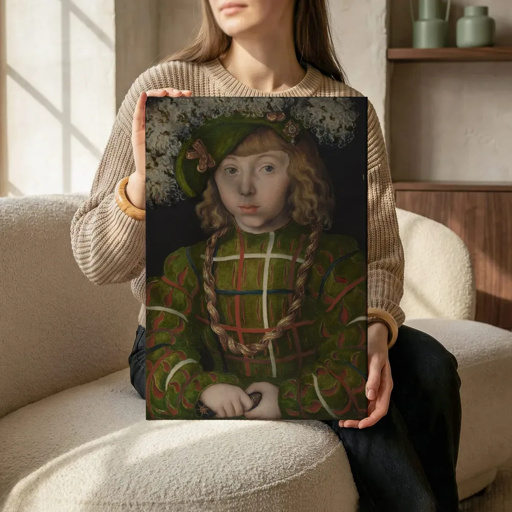 Sfeerimpressie: Portret van Johan Frederik I van Saksen van Lucas Cranach the Elder terwijl het zittend wordt getoond
