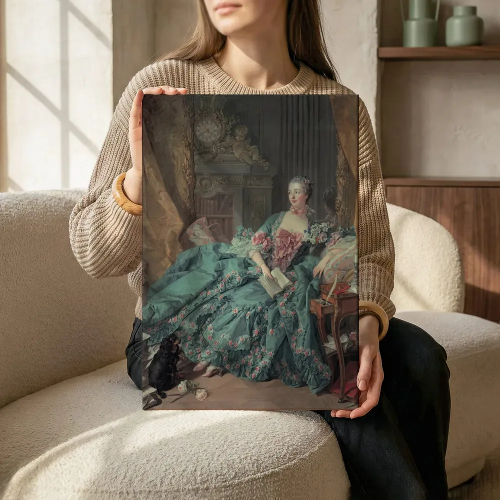 Sfeerimpressie: Portret van madame de Pompadour van François Boucher terwijl het zittend wordt getoond