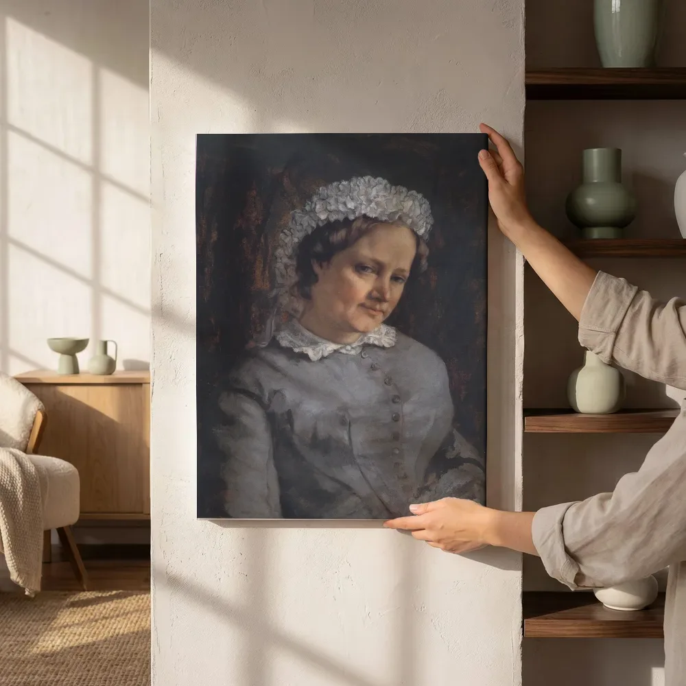 Sfeerimpressie: Portret van madame Proudhon van Gustave Courbet naast de kast