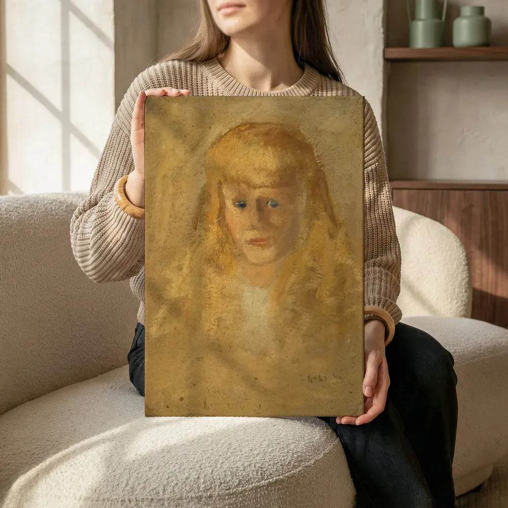 Sfeerimpressie: Portret van Marie Anne Breitner terwijl het zittend wordt getoond