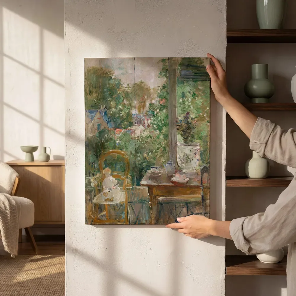 Sfeerimpressie: Pop op de veranda van Berthe Morisot naast de kast