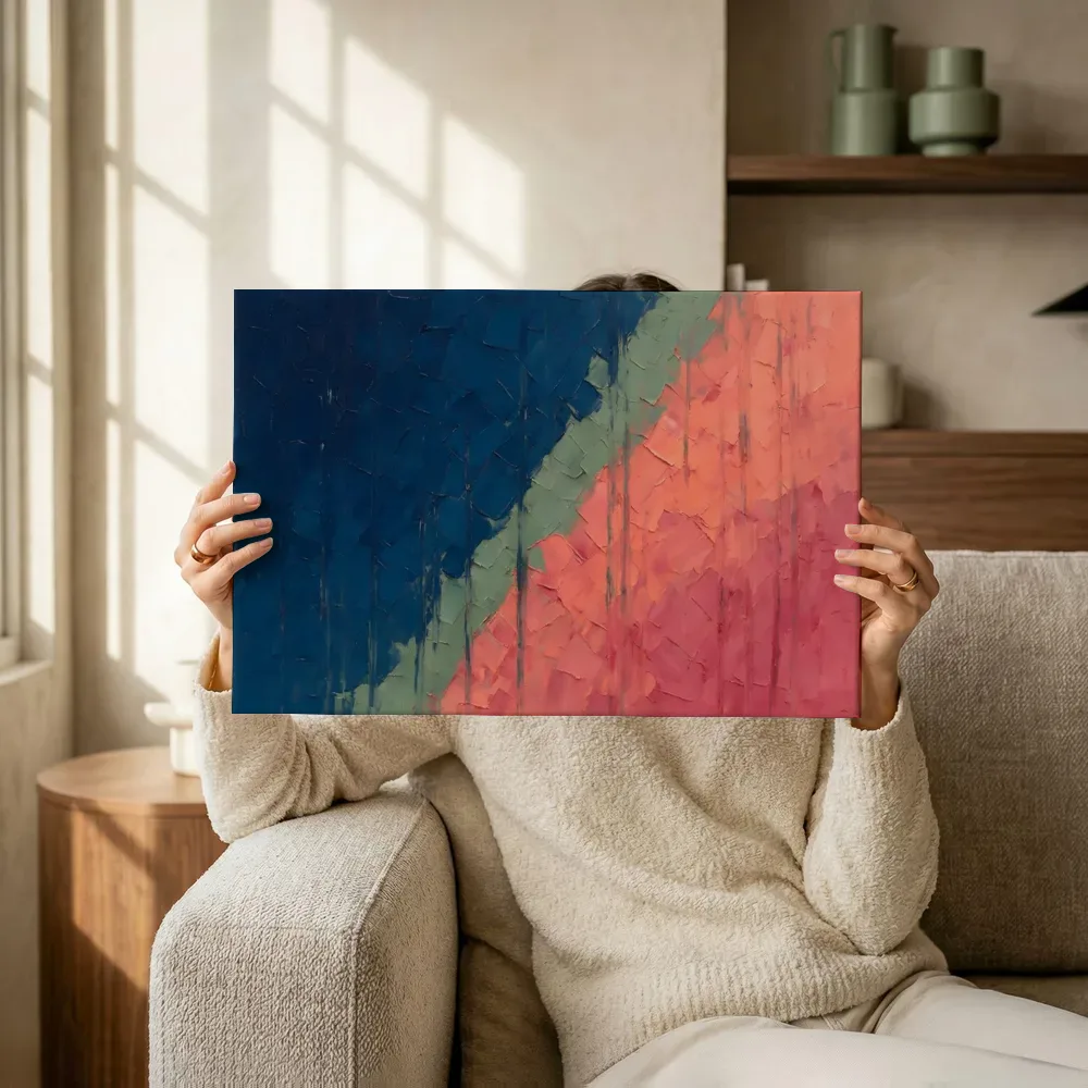 Sfeerimpressie: Pruisisch blauw en rosé in storm terwijl het omhoog wordt gehouden