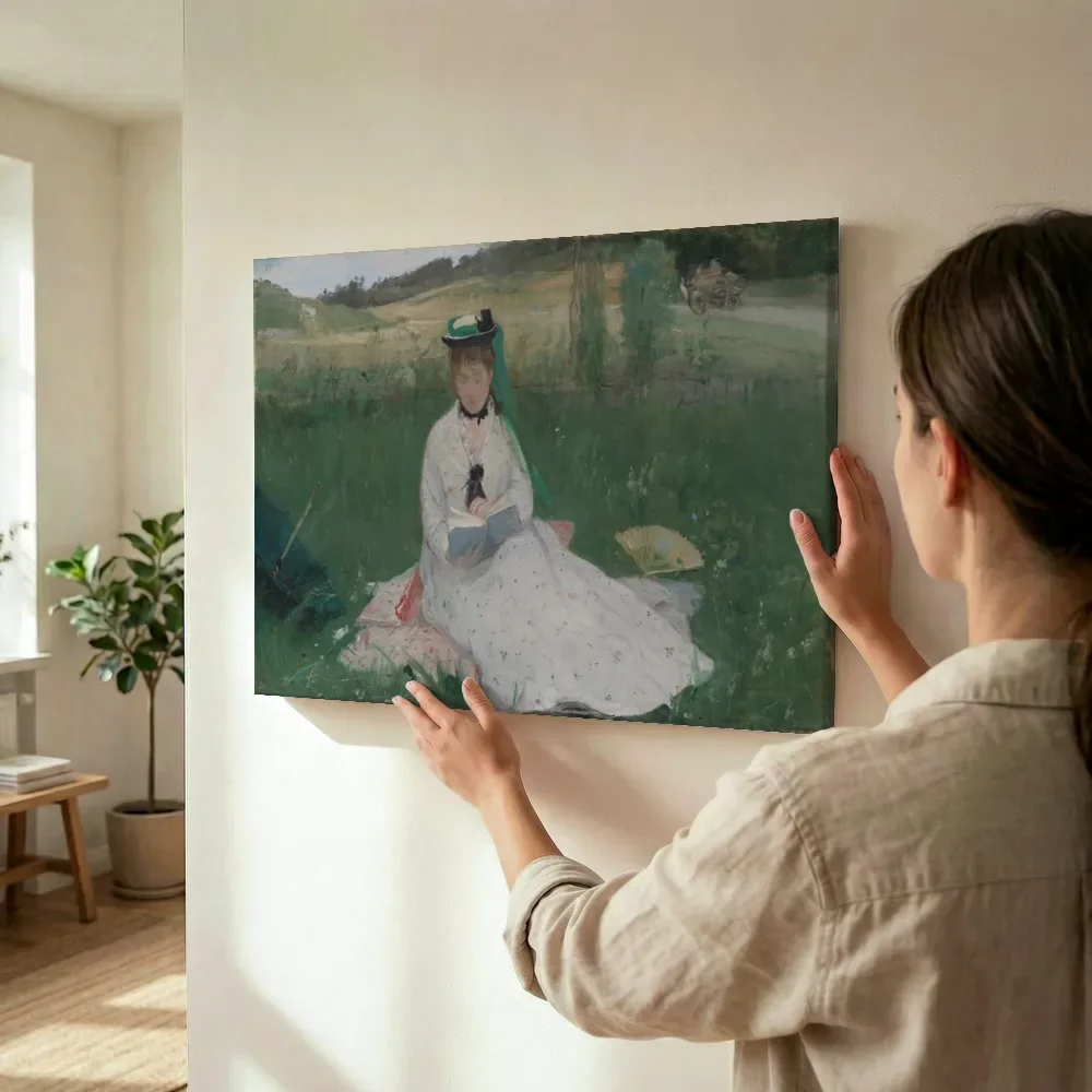 Sfeerimpressie: Reading van Berthe Morisot terwijl het wordt opgehangen